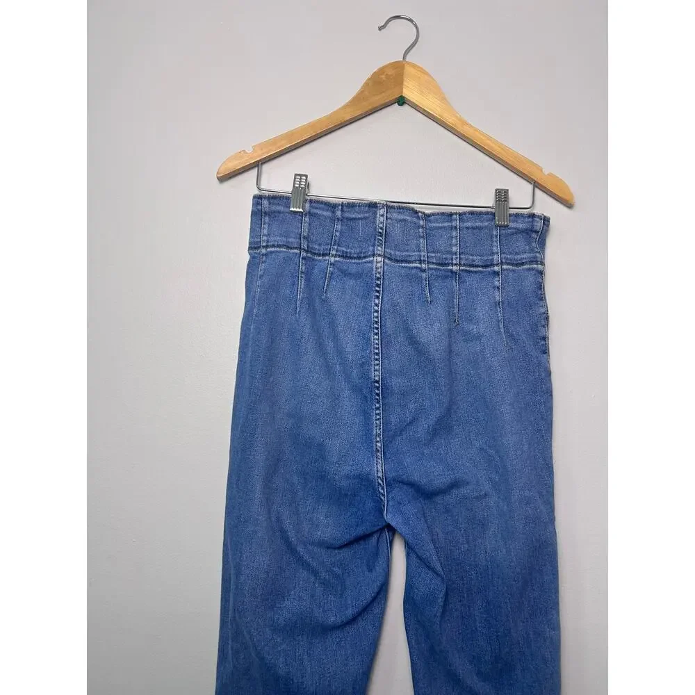 We the Free People Jayde Flare Jeans size 31 Boho Hippie Denim High Rise Stretch